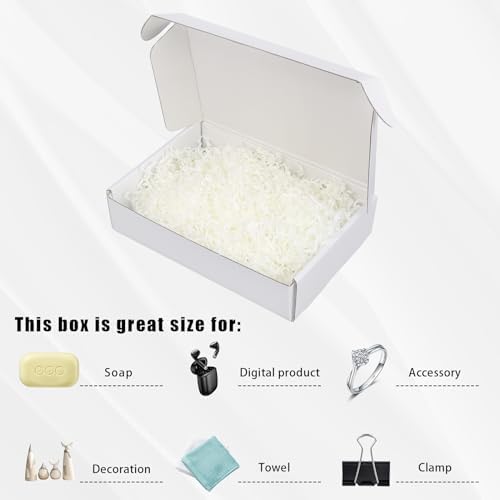 FORBFAN 9x6x2 Shipping Boxes, 45 Pack White Mailer Boxes for Small Business, Sturdy Corrugated Cardboard Packaging Boxes for Mailing & Shipping - Image 5
