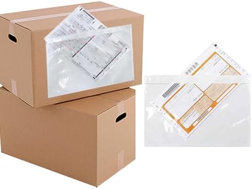 500 Pack 6x9 Shipping Envelopes, Packing List Mailing Envelopes Clear Adhesive Shipping Label Sleeves Shipping Supplies for Small Businesses - Image 2