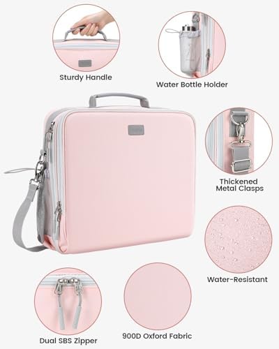 Zipper Binder 3 Inch D-Ring 3 Ring with Water Bottle Holder - Image 4