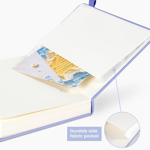 CAGIE Journal Notebook for Women Men Leather Journaling Diary Daily, Purple - Image 5