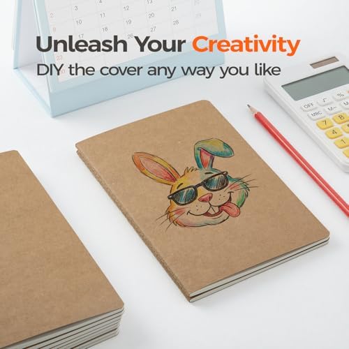 30 Pack Kraft Notebooks Bulk A5, 60 Pages Lined Ruled Journals, 8.3x5.5 In - Image 5
