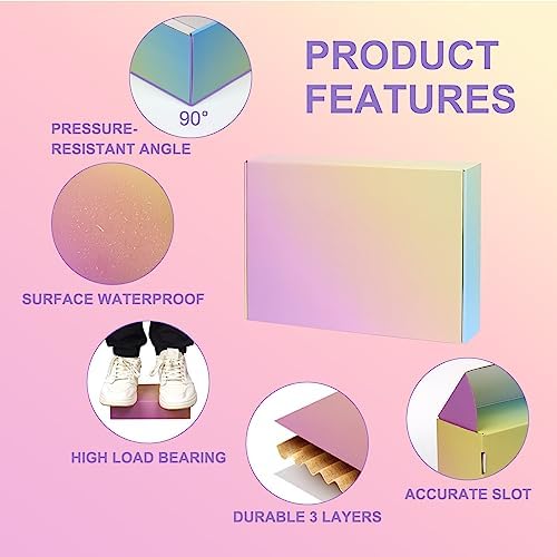 Shipping Boxes for Packaging, 11x8x2 Inches Corrugated Cardboard Boxes, Mailing Boxes for Small Business(15 Pack, Colorful) - Image 6