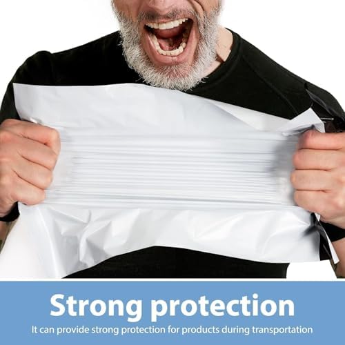 Metronic Poly Mailers 90000 Pack 12 x 15.5, Strong Adhesive Shipping Envelopes for Clothing, Waterproof Shipping Bags for Businesses, Flexible Mailers Poly Bags, Packages Bags Bulk, White - Image 3