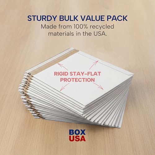 BOX USA Rigid Mailers 13 x 18 (100-Pack) - Cardboard Mailer Envelopes for Posters, Photography Prints, Certificates - Stay Flat - Image 5