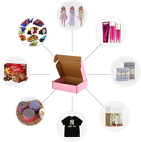 26 Pack 11"x9"x3" Pink Shipping Boxes - Image 6