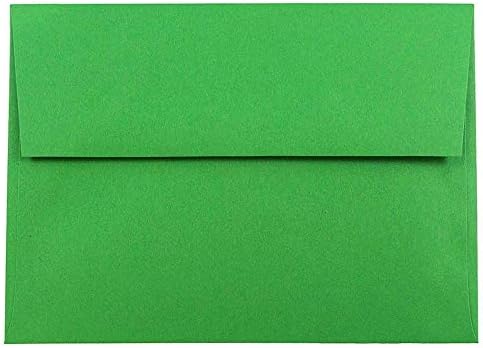 JAM PAPER A7 Colored Invitation Envelopes - 5 1/4 x 7 1/4 - Green Recycled - Bulk 250/Box by JAMPaper
