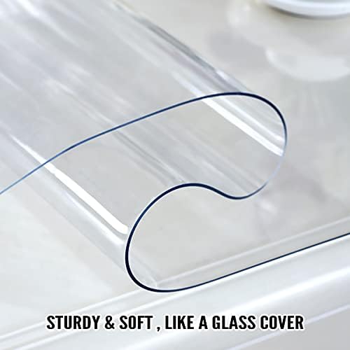 Royhom Clear Table Protector 20 x 48 Inch, 2mm Plastic Table Cover - Image 3