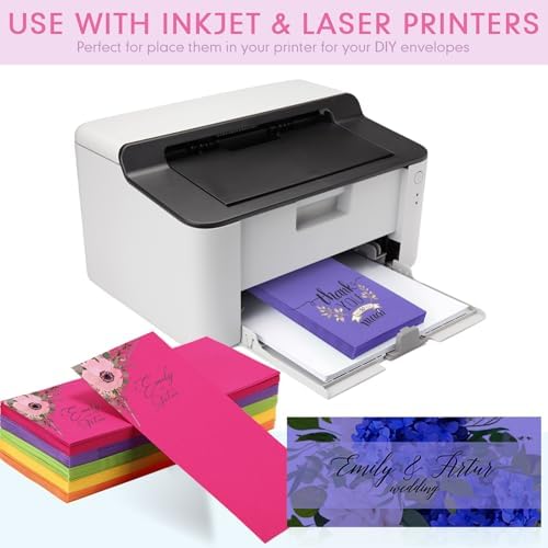 Jutom #10 Letter Size Kraft Envelopes, 5 Colors, 500 Pcs - Image 4