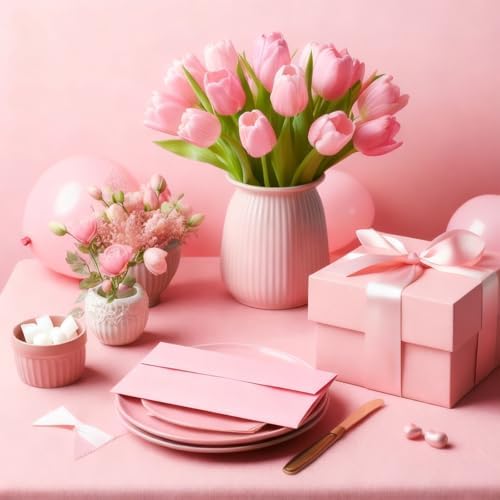 Jutom #10 Letter Size Kraft Envelopes, Pink, 500 Pcs - Image 4