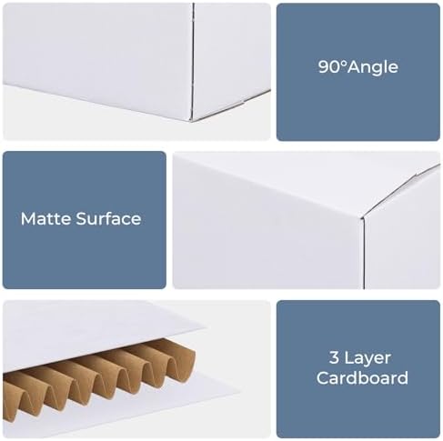 PHAREGE 40 Pack 6x4x4 in Small Shipping Boxes, All White Packaging Box - Image 3