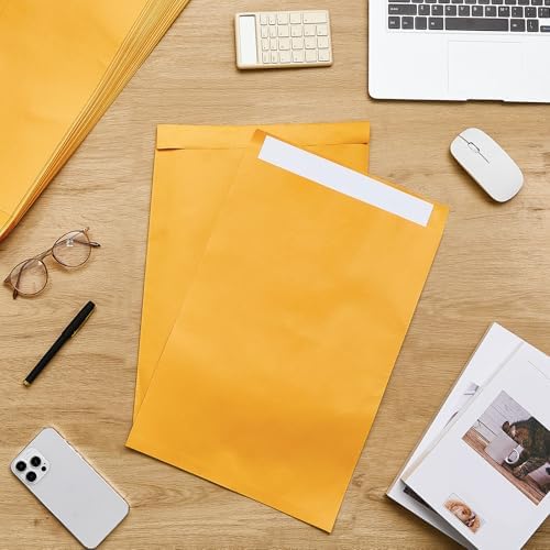 Motipuns 50 Pcs 12'' x 18'' Large Mailing Envelopes 32lb with Gummed Flaps - Image 6
