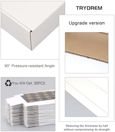 Small Shipping Boxes 8x8x3 Inch 30 Pack, White Mailer Packaging Box, Corrugated Cardboard Boxes for Small Business Gift Literature Shipping - Image 3