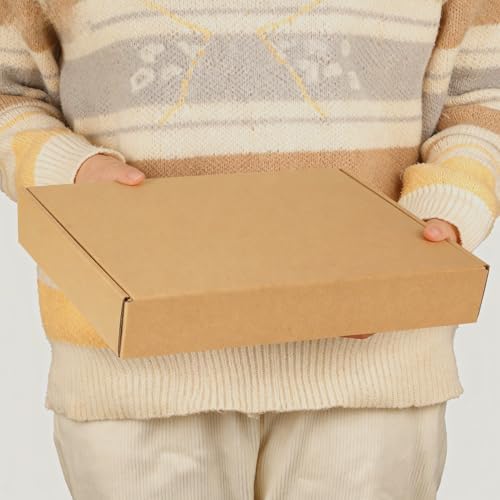 PHAREGE 20 Pack 12x9x2 inch Cardboard Shipping Boxes, Brown Mailing Box - Image 4