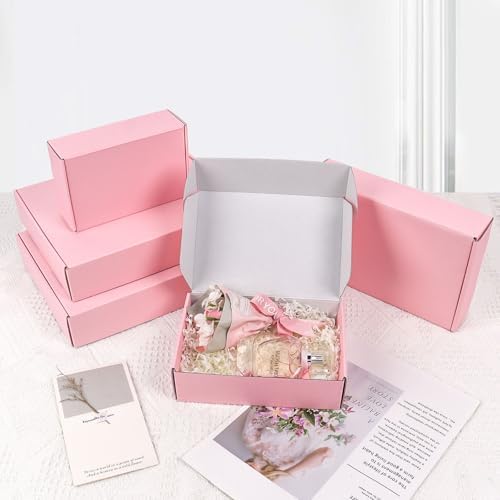9x6x4 Pink Shipping Boxes Medium, 30 Pack Corrugated Cardboard Mailer Boxes for Packaging Small Business Mailing Gift - Image 4