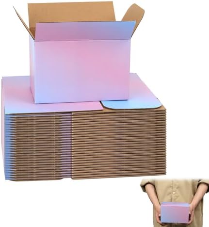 FORBFAN 6 x 4 x 4 Shipping Boxes, 30 Pack Corrugated Cardboard Mailing Boxes for Small Business, Colorful Packing Boxes for Small Orders & Packaging by FORBFAN-US