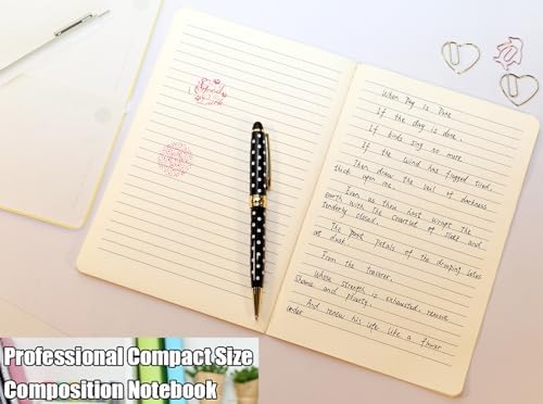24 Pack A5 Lines Notebook Bulk Kraft Cover College Ruled, Lined Paper Travel Journals Composition Diary Subject Notebooks Planner, 60 Pages, 8.3”x 5.5” - Image 5