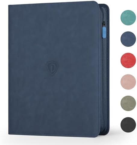 Card Binder with 1024 Cards,16 Pocket Trading Card Binder Includes 32 Page Storage Sleeves,Collection Card Album,Card Holder to Organize and Protect Cards,Navy Blue by High-qualityCardBinder