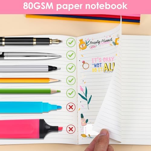 LABUK 40pcs Journals Bulk, A5 Kraft Lined Journaling Notebooks Bulk, Rainbow Composition Notebook, 12 Colors 60 Pages for Writing, School, Kids Gift - Image 5