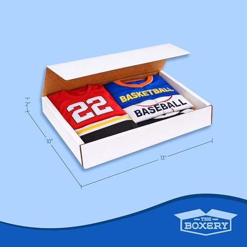 The Boxery Corrugated Mailers White Tuck Shipping Boxes (13x10x2) - Image 3