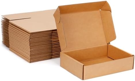 Kraft Brown Shipping Boxes 9x6x2 Inches, 20 Pack by DUZCLI