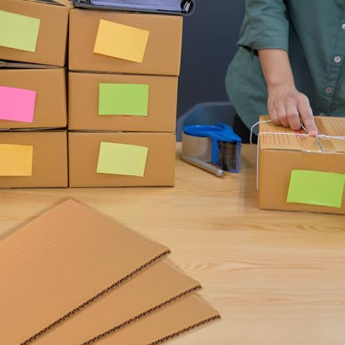 The Boxery Corrugated Cardboard Sheets 20''x20'' - (1/8'' Thick) | 200 Sheets | Brown | Insert Pads, Frame Backing, DIY Projects, Arts and Crafts, Dividers, Mailing, Packing Protection - Image 5