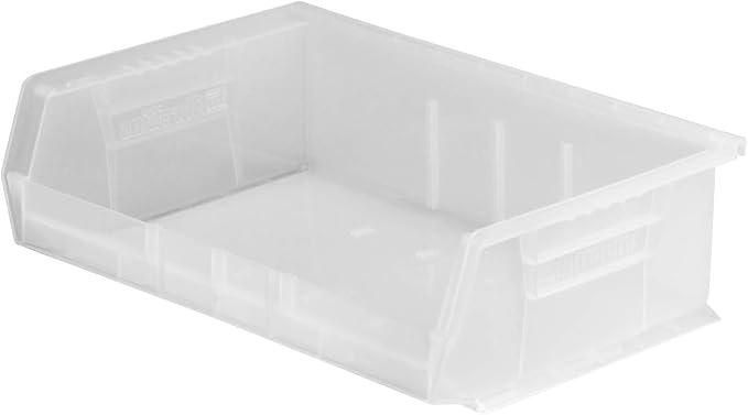 Akro-Mils 30255 AkroBins Plastic Storage Bins, 11"x16"x5", Clear, 6-Pack | Space-Saving Stackable Bins for Garage, Pantry, Craft Organization - Image 9