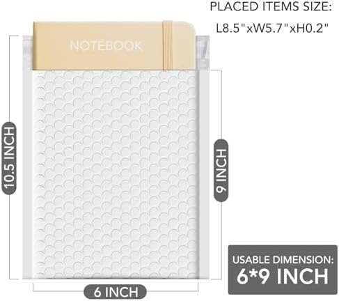 GSSUSA White Bubble Mailers 6x10 Small Padded Envelopes 9600 Pack,1 Pallet - Image 2