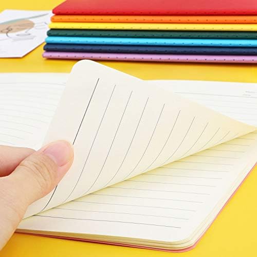 EUSOAR Subject Notebooks, A5 24 Packs 5.5" x 8.2" Soft Cover Lined Notebooks Journal, Drawing Notebook Notepad Sketchbook, Students Office Subject Diary Notebooks Journal 60 Lined Pages/30 Sheets - Image 4