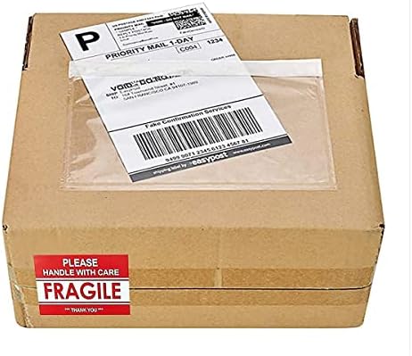 LabelMore 6" x 9" Clear Adhesive Packing List Envelopes Pouch - Label Envelopes Pouches - Clear Top Shipping Label Bag for Mailing Bag Box - 1000 Packs - Image 7