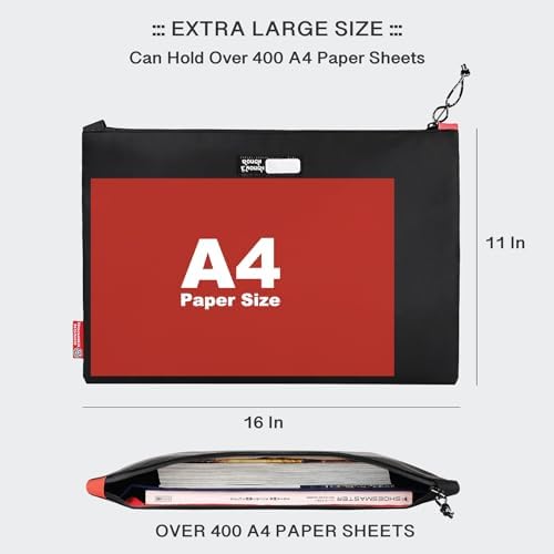 Rough Enough Important Document Organizer Bag, Water Resistant File Holder - Image 2