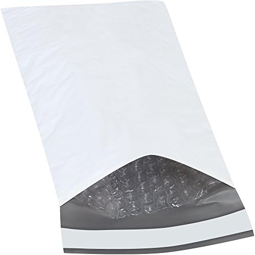 Tape Logic TLB829 Bubble Lined Poly Mailers, 5" x 10", White (Pack of 250) - Image 2