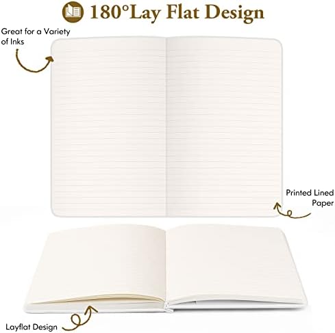 10 Pack Lined Notebook Journals for Writing, Ruled 5.25"×8.25", Navy Blue - Image 4