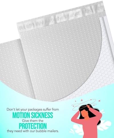 GSSUSA White Bubble Mailers 10x13" Padded Envelopes 500 Pack Self-Seal - Image 3