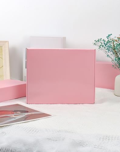 Pink Medium Shipping Boxes, 40 Pack 10"x8"x2" Corrugated Cardboard Box, Pink Shipping Mailing Boxes for Packaging - Image 6