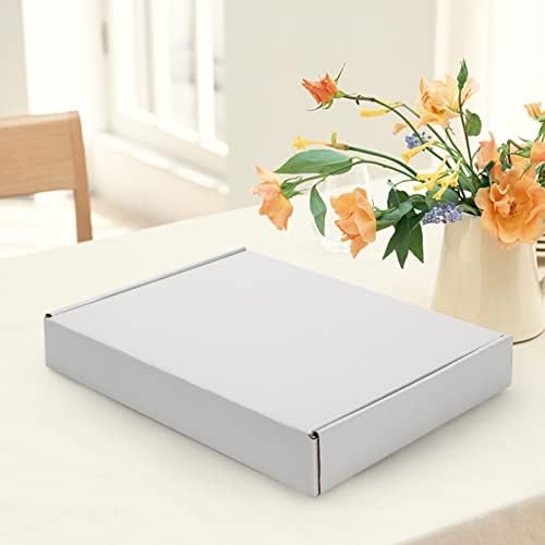 HORLIMER 13x10x2 inches Shipping Boxes Set of 25, White Corrugated Cardboard Box Literature Mailer - Image 5