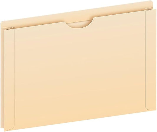 Pendaflex File Jackets, Legal Size, Manila, 2" Expansion, Reinforced Straight-Cut Tabs with Thumb Cut, 50 Per Box (23200EE), Beige by TOPSProducts