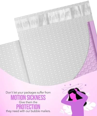 GSSUSA Lavender Bubble Mailers 6x10 100 Pack, Self Seal Padded Envelopes - Image 3