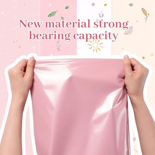 Outus 240 Pcs Poly Mailers Variety Size Pack Shipping Bags, Pink - Image 6