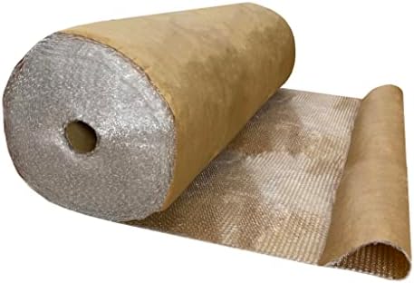 48" x 125' Small 3/16" Kraft-Backed Bubble Roll by uBoxes
