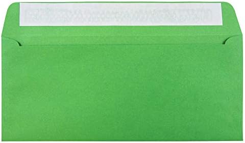 JAM PAPER #10 Business Colored Envelopes with Peel and Seal Closure - 4 1/8 x 9 1/2 - Green Recycled - 50/Pack by JAMPaper
