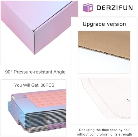 8"x8"x4" Medium Shipping Boxes, 30 Pack Medium Cardboard Packing Boxes, Purple Mailing Shipping Boxes for Small Business - Image 3