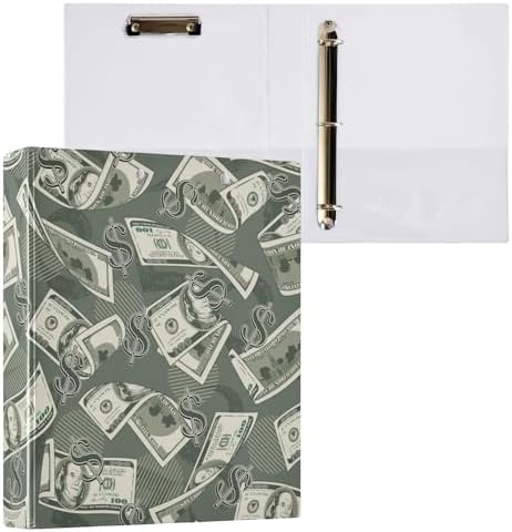 3 Ring Binder 1.5 Inch Clipboards Binders with Interior Pockets Round Ring Binder for Office Supplies and School - Image 3