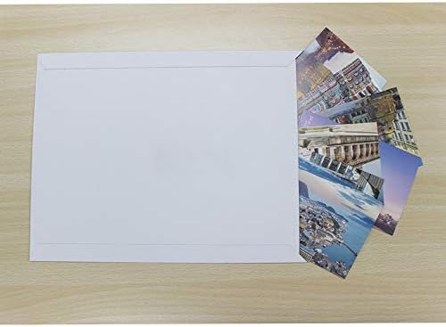 zmybcpack 100 Pack 9X12 inch Self Seal Photo Document Mailers Stay Flat White Cardboard Envelopes White Photography Mailersfor CD, Photos, Document - Image 5