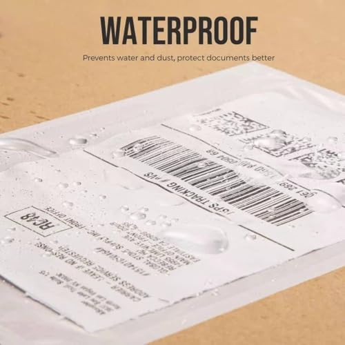7.5" x 5.5" Shipping Label Sleeves, Label Pouches Self-Adhesive Top Loading Packing List, Clear Shipping Label Envelopes Pouches (500 Packs) - Image 6
