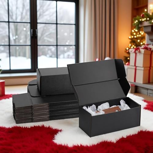 10x4x4 inch Black Shipping Boxes for Small Business- Set of 25 - Image 5