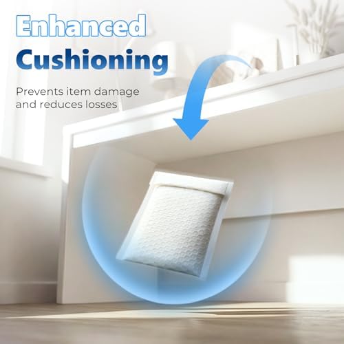 Metronic Bubble Mailers 4x8" 50 Pack Padded Envelopes True 4x7" Usable Size - Image 5