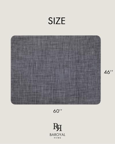 BARoyal Office Chair Mat for Hardwood Floor Under Desk Computer Rolling Chair Mat for Wood/Tile Floor Non-Slip Heavy Duty Desk Rug PVC Plastic Hard Floor Protector 46"x 60" (Cool Grey) - Image 6