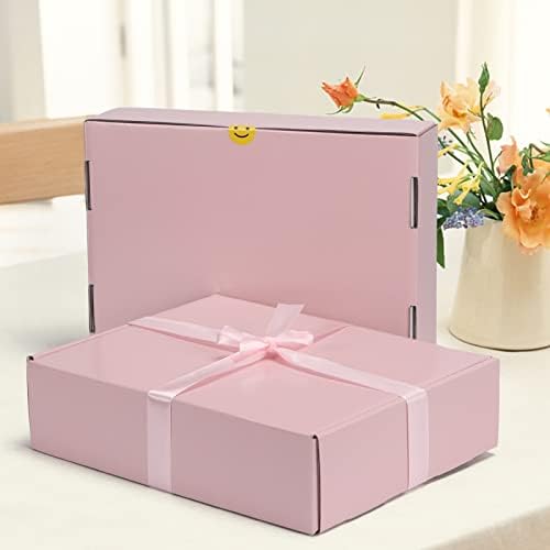 HORLIMER 12x9x3 inches Shipping Boxes Set of 20, Pink Medium Corrugated Cardboard Gift Mailer Box - Image 5