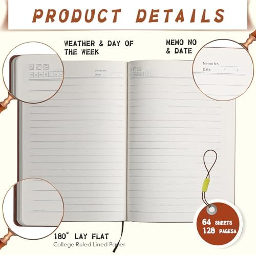 TaoBary A5 PU Leather Journals Bulk Colorful Tree Journal Notebook Soft Leather Cover Lined Ruled Writing Notebook for Back to School Office Group Team Volunteer(Assorted Colors,24 Pcs) - Image 3