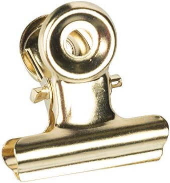 JAM PAPER Metal Bulldog Clips - Small - 22mm - Gold - 25/Pack by JAMPaper